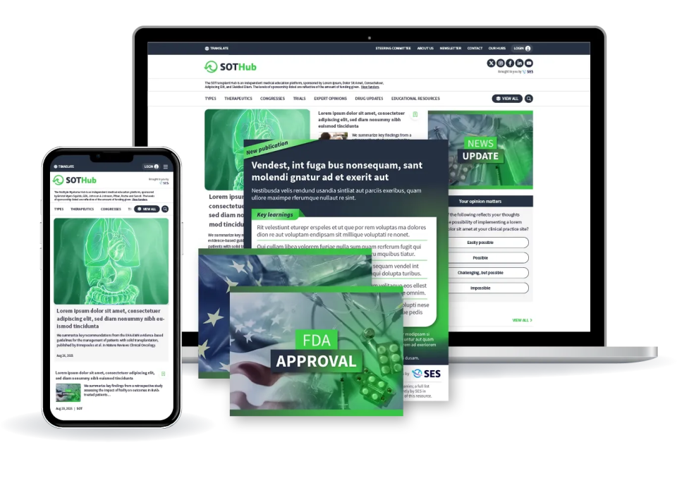 A preview of the SOT Hub on multiple devices